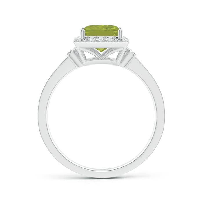 AA - Peridot / 1.29 CT / 14 KT White Gold