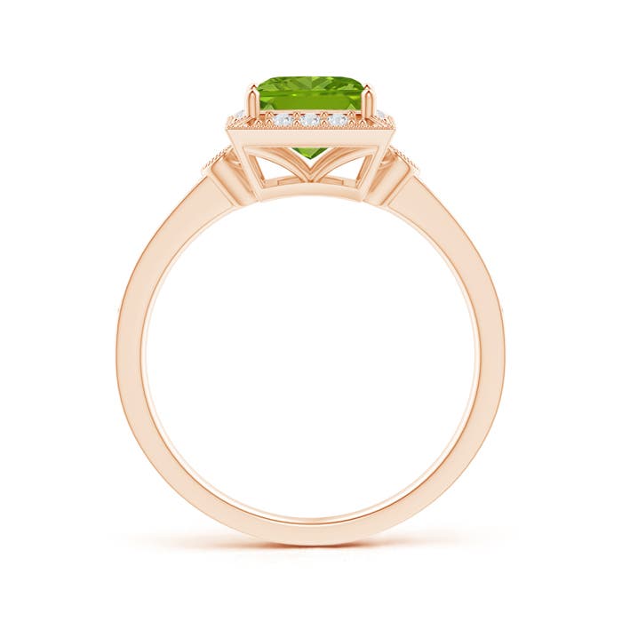 AAAA - Peridot / 1.29 CT / 14 KT Rose Gold