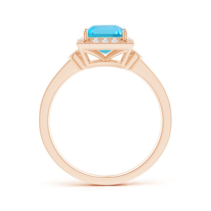 AA - Swiss Blue Topaz / 1.54 CT / 14 KT Rose Gold