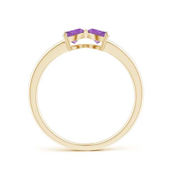 A - Amethyst / 0.4 CT / 14 KT Yellow Gold