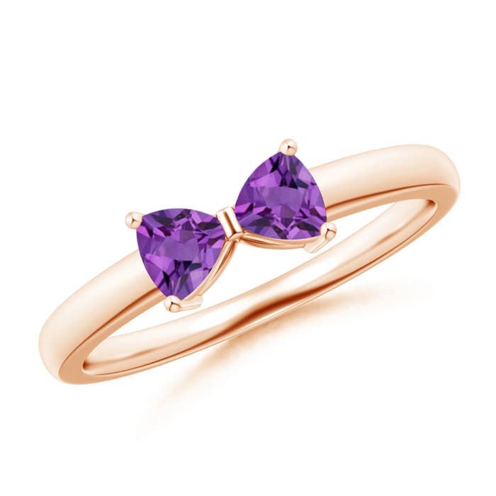 AA - Amethyst / 0.4 CT / 14 KT Rose Gold