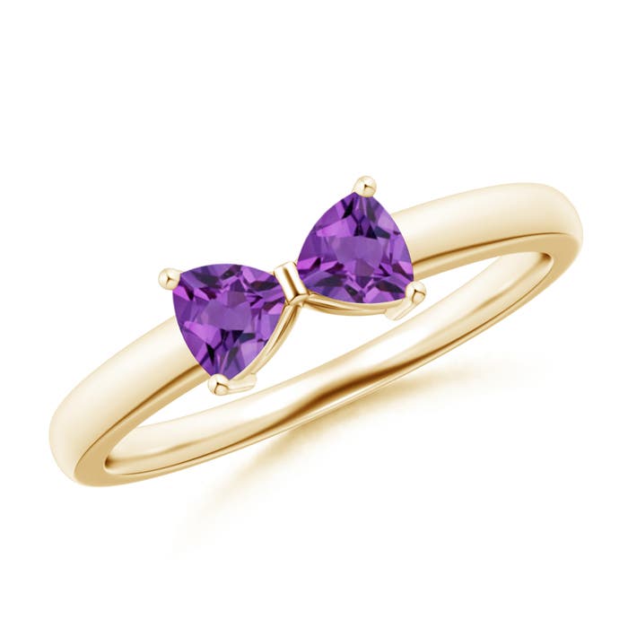 AA - Amethyst / 0.4 CT / 14 KT Yellow Gold