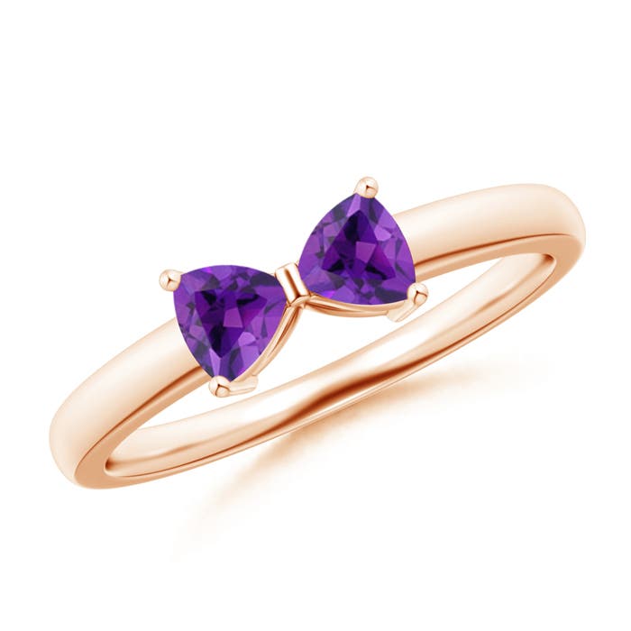 AAA - Amethyst / 0.4 CT / 14 KT Rose Gold