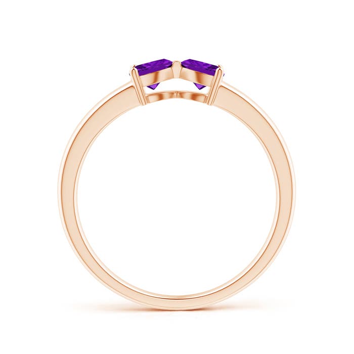 AAA - Amethyst / 0.4 CT / 14 KT Rose Gold