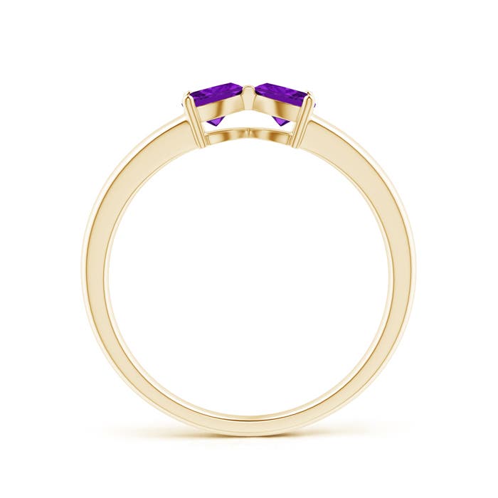 AAA - Amethyst / 0.4 CT / 14 KT Yellow Gold