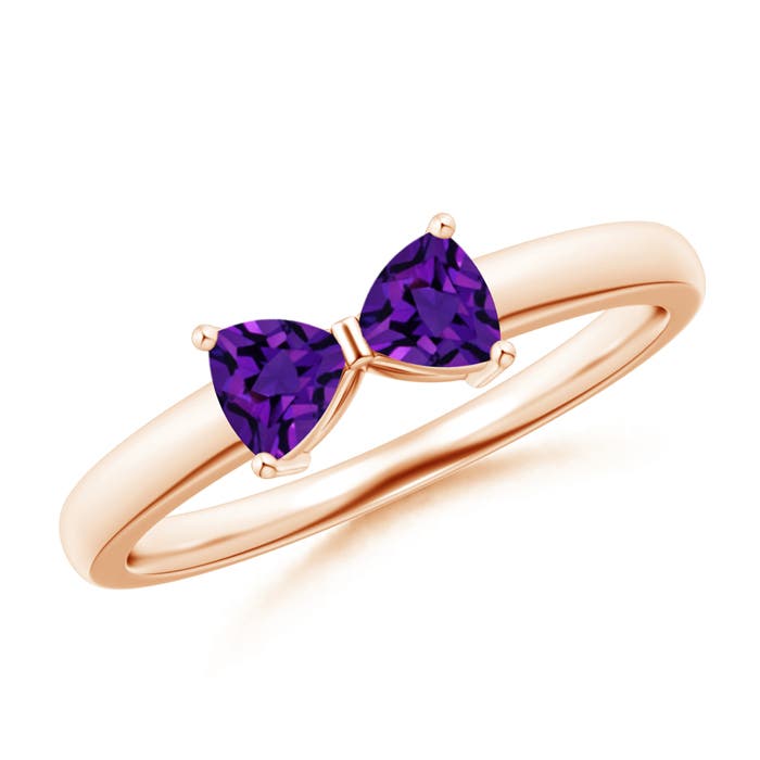 AAAA - Amethyst / 0.4 CT / 14 KT Rose Gold