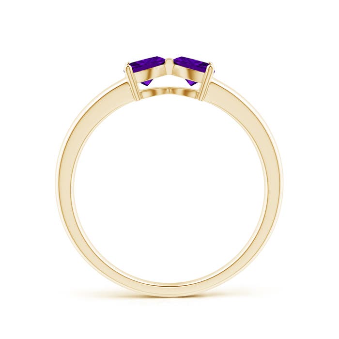 AAAA - Amethyst / 0.4 CT / 14 KT Yellow Gold