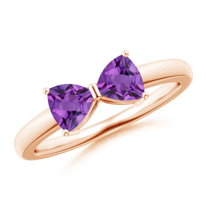 AA - Amethyst / 0.8 CT / 14 KT Rose Gold