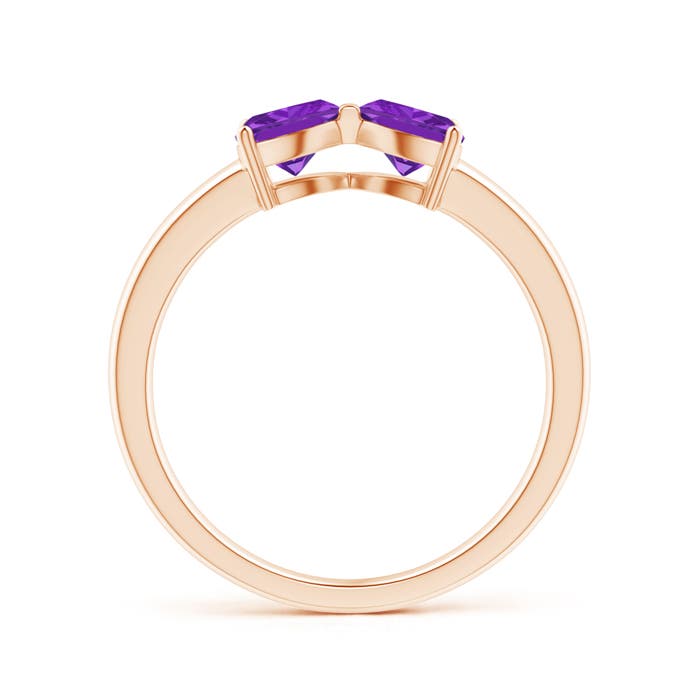 AA - Amethyst / 0.8 CT / 14 KT Rose Gold