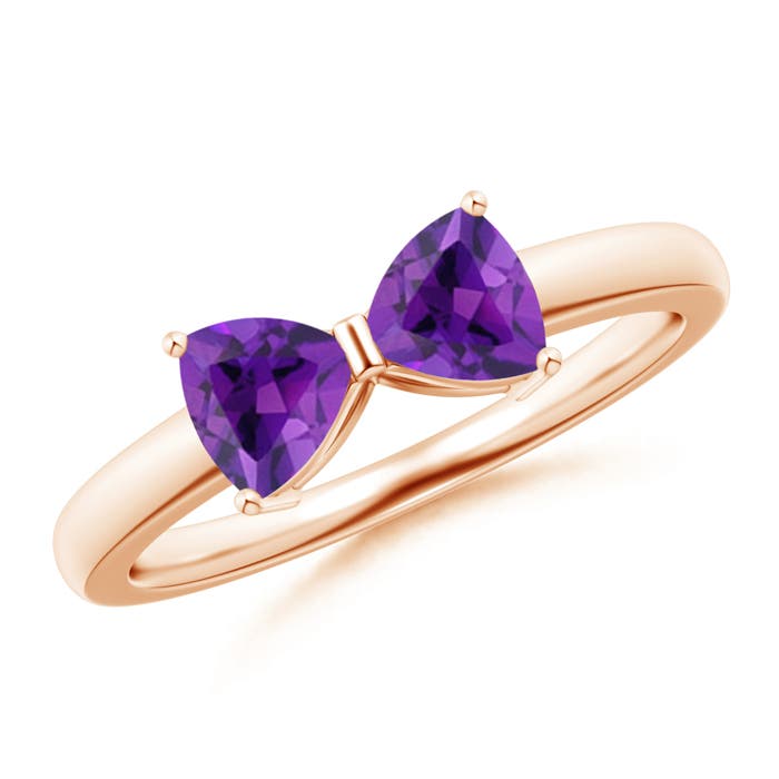 AAA - Amethyst / 0.8 CT / 14 KT Rose Gold