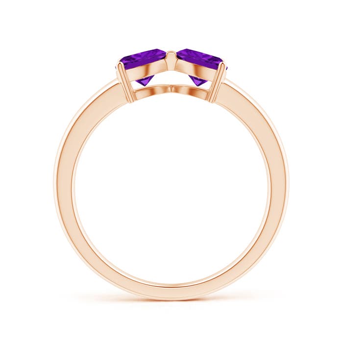 AAA - Amethyst / 0.8 CT / 14 KT Rose Gold