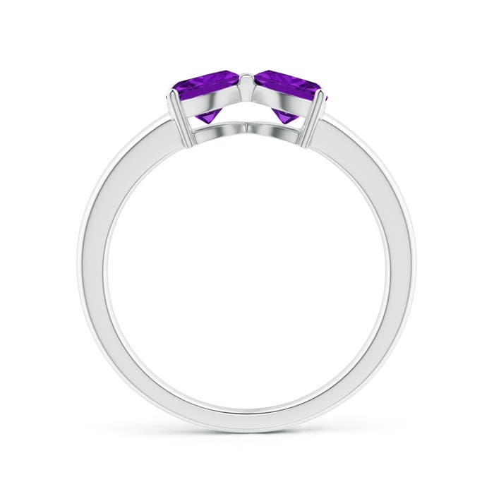 AAA - Amethyst / 0.8 CT / 14 KT White Gold