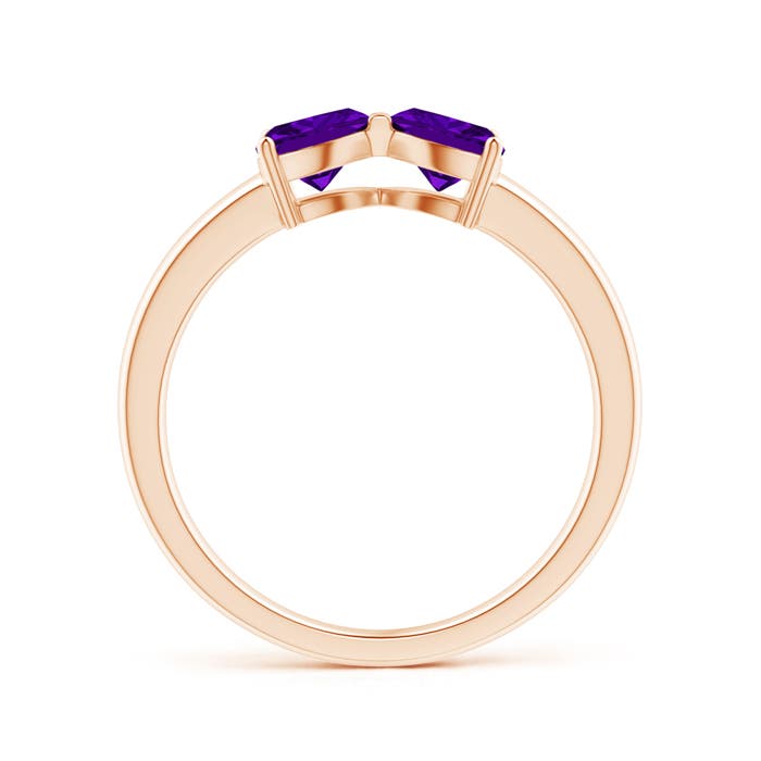 AAAA - Amethyst / 0.8 CT / 14 KT Rose Gold