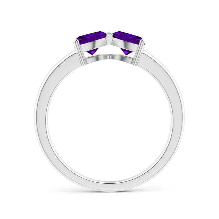 AAAA - Amethyst / 0.8 CT / 14 KT White Gold