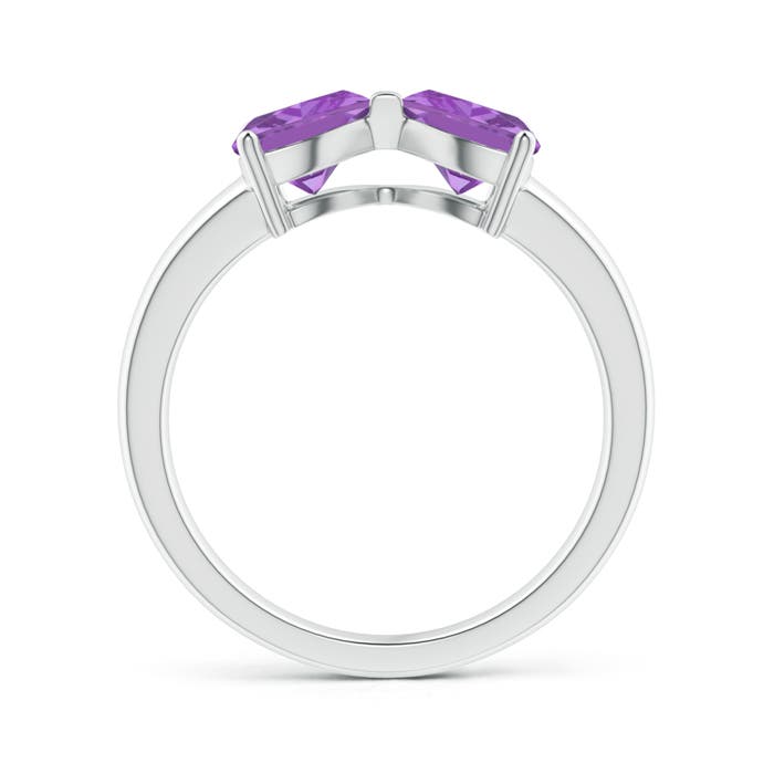 A - Amethyst / 1.4 CT / 14 KT White Gold