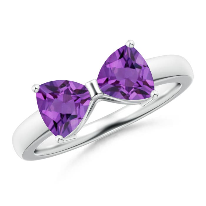 AA - Amethyst / 1.4 CT / 14 KT White Gold