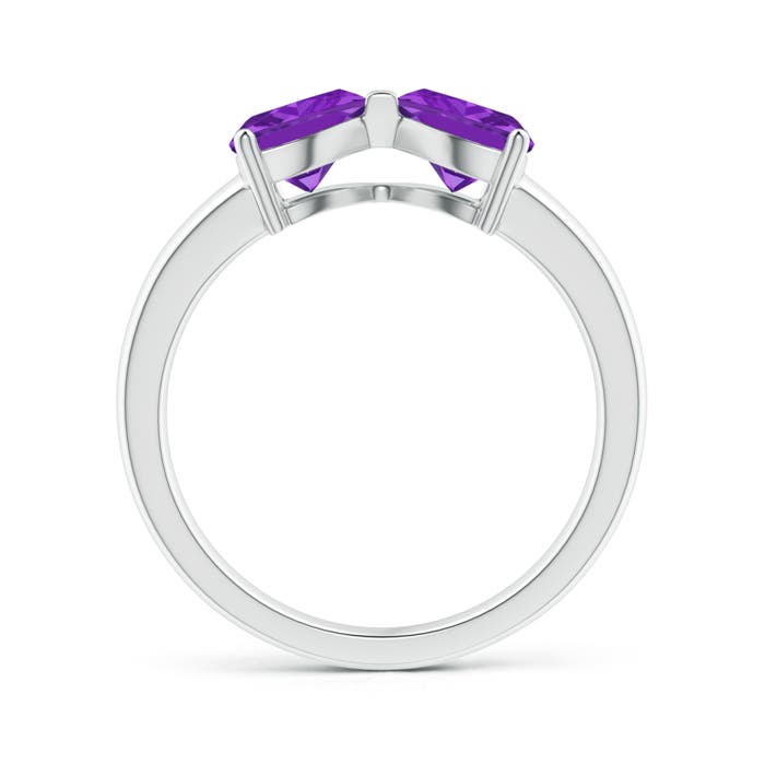 AA - Amethyst / 1.4 CT / 14 KT White Gold