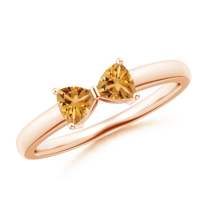 A - Citrine / 0.4 CT / 14 KT Rose Gold