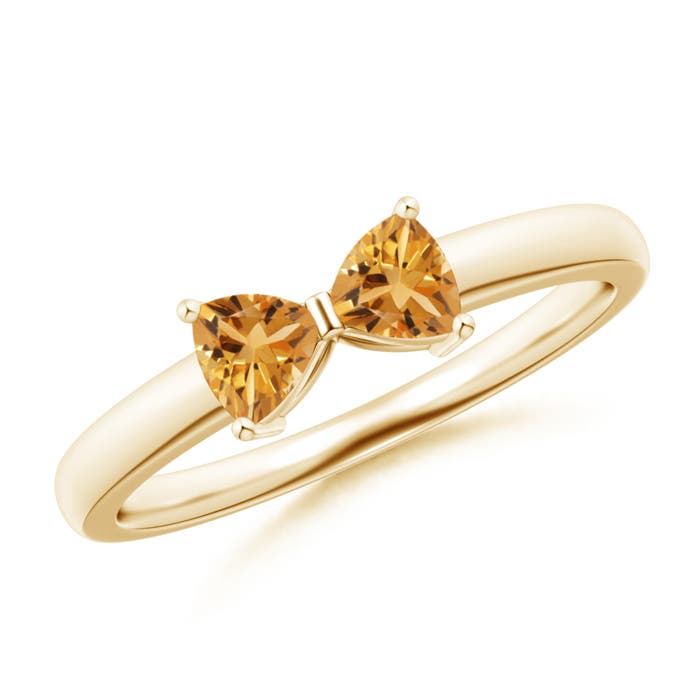 A - Citrine / 0.4 CT / 14 KT Yellow Gold