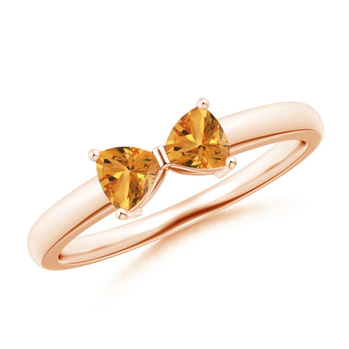 AA - Citrine / 0.4 CT / 14 KT Rose Gold