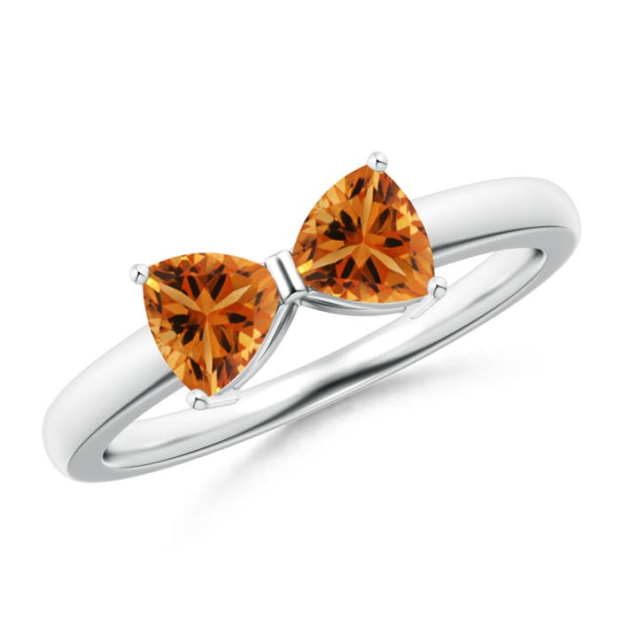 AAA - Citrine / 0.76 CT / 14 KT White Gold