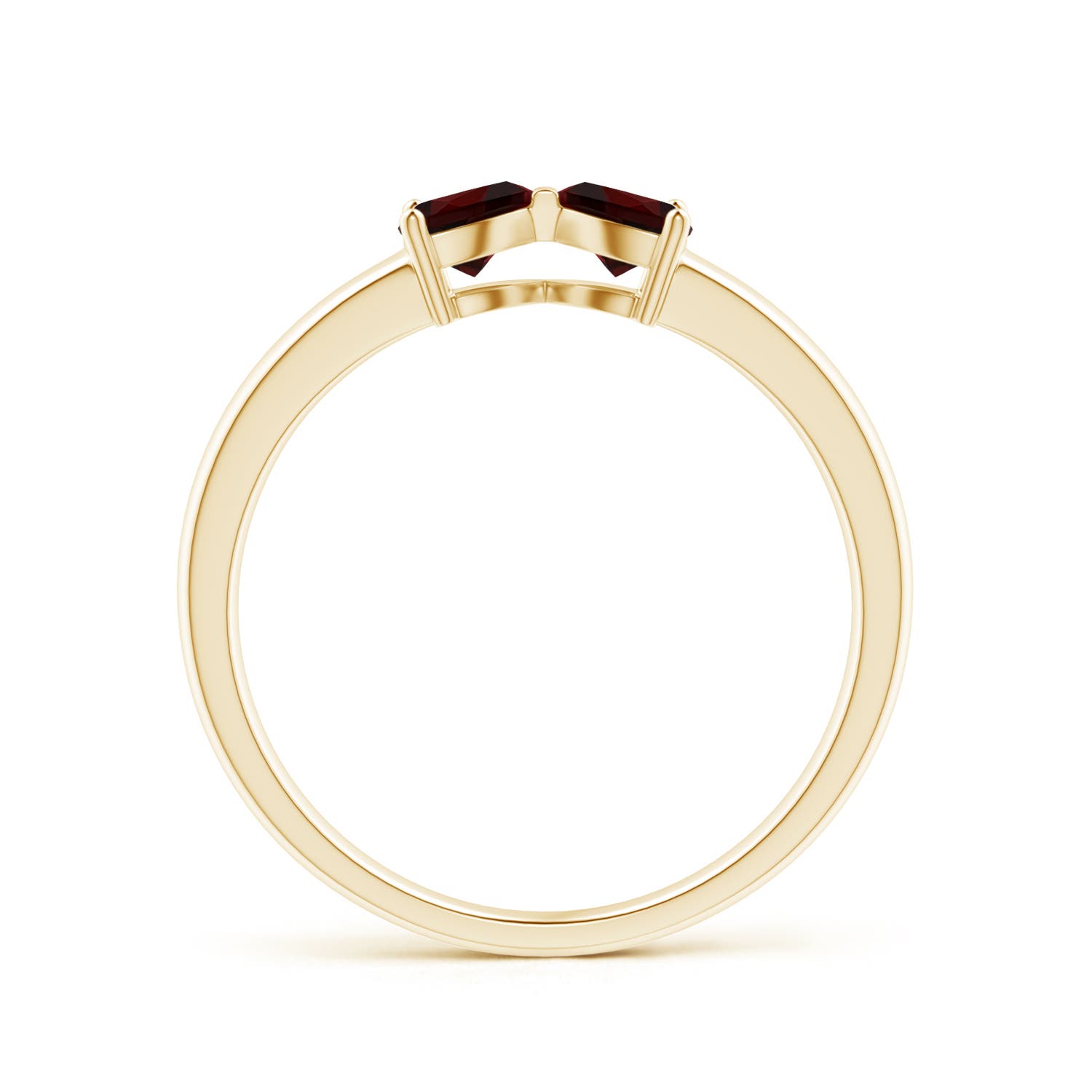 A - Garnet / 0.5 CT / 14 KT Yellow Gold