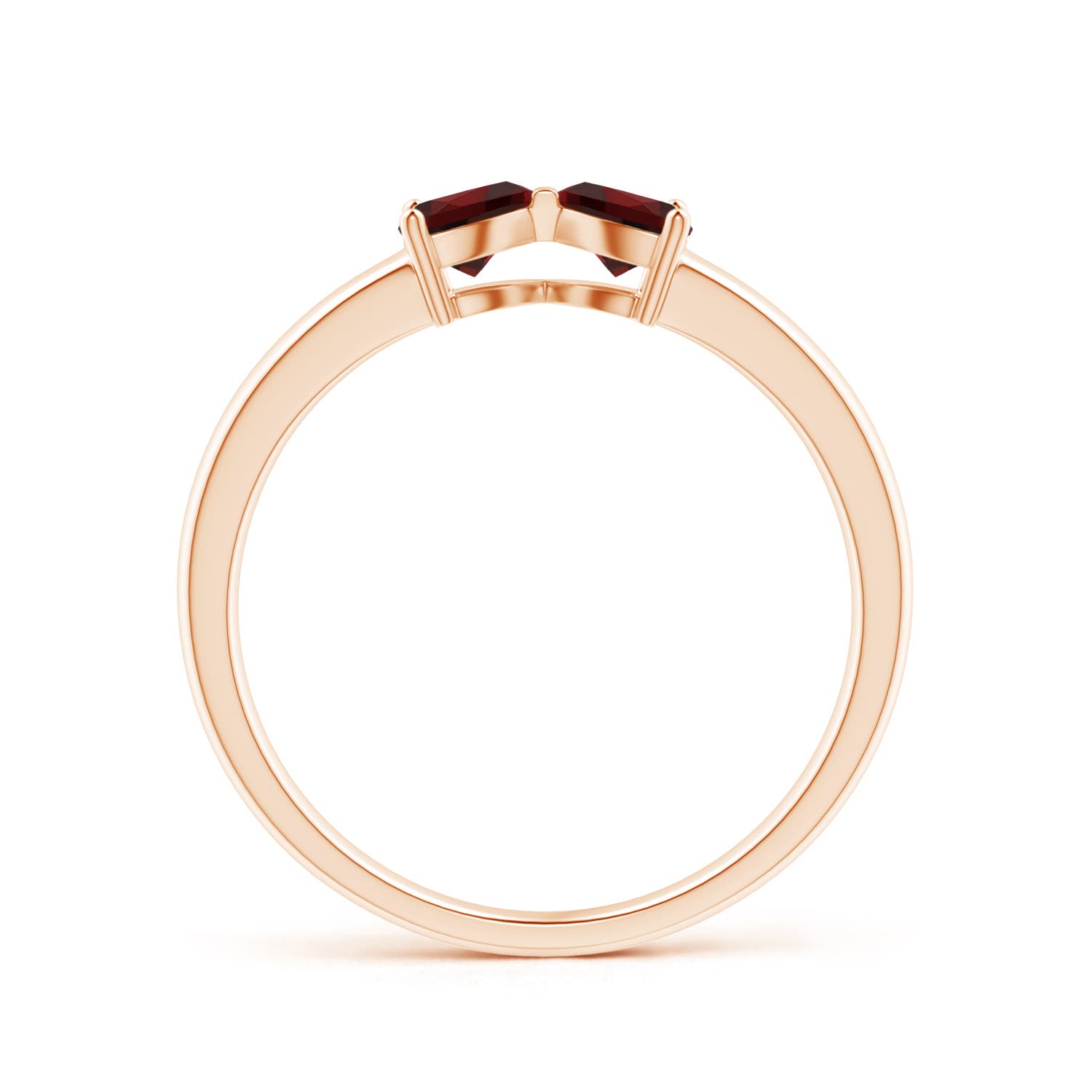 AAA - Garnet / 0.5 CT / 14 KT Rose Gold