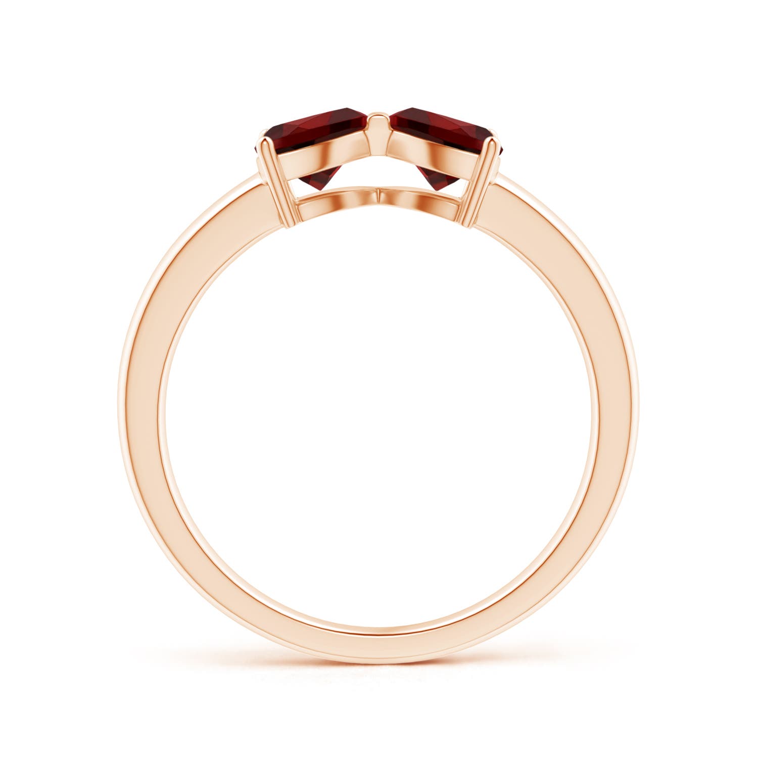 AAAA - Garnet / 1 CT / 14 KT Rose Gold