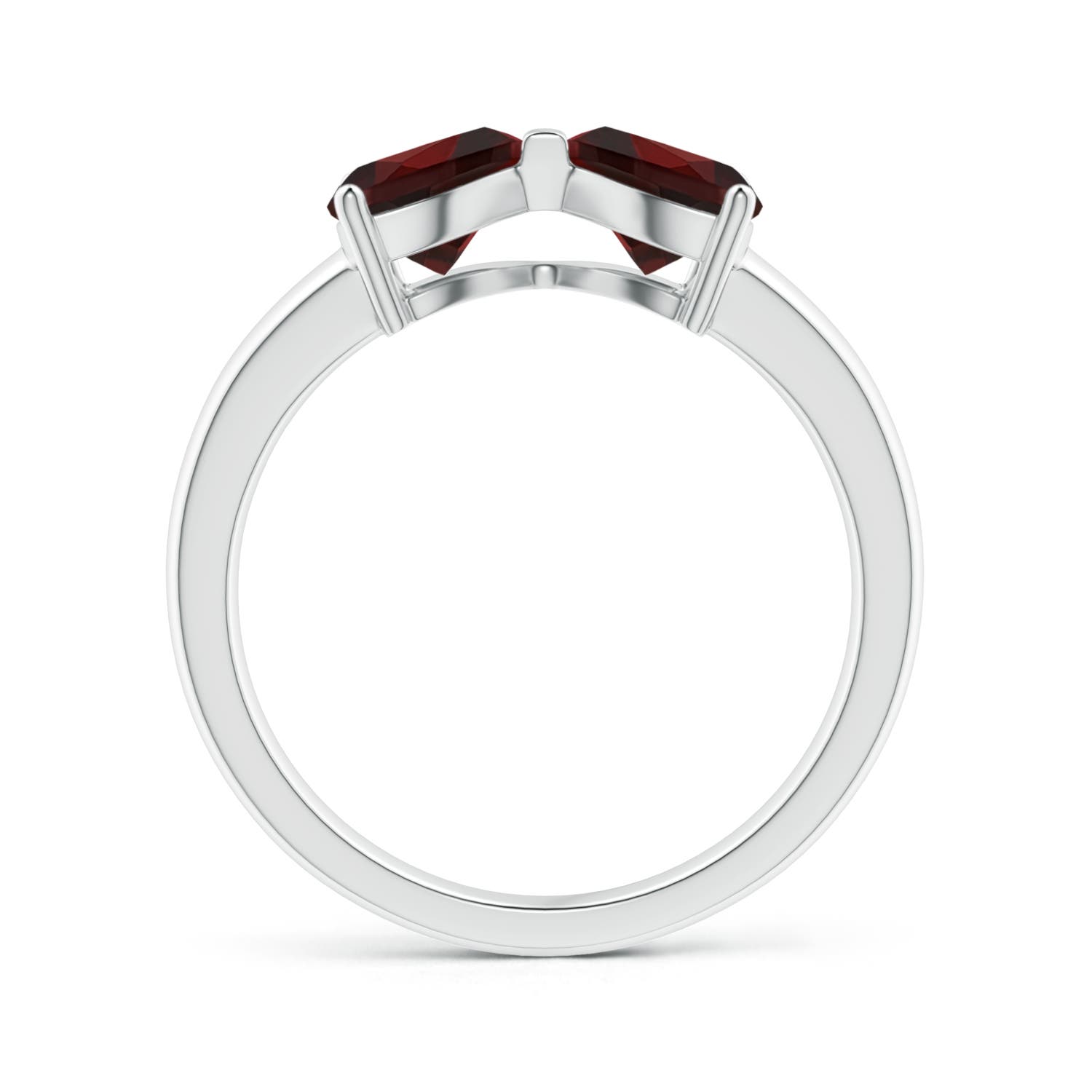 AA - Garnet / 1.7 CT / 14 KT White Gold