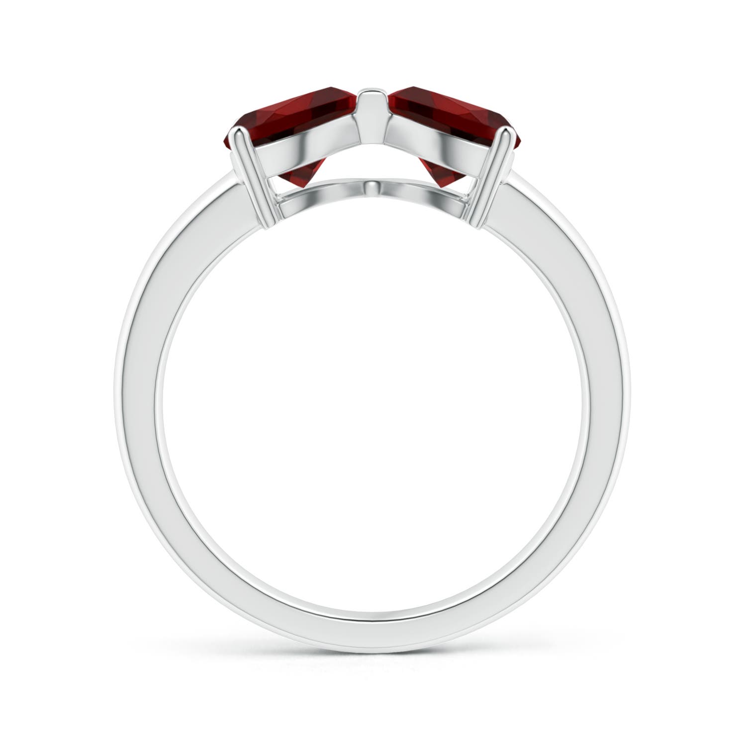 AAAA - Garnet / 1.7 CT / 14 KT White Gold