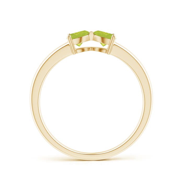 A - Peridot / 0.4 CT / 14 KT Yellow Gold