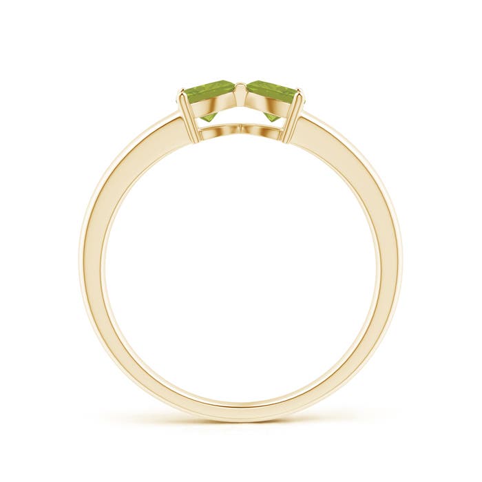 AA - Peridot / 0.4 CT / 14 KT Yellow Gold