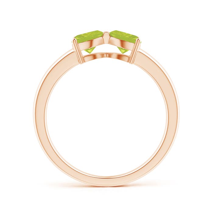 A - Peridot / 1 CT / 14 KT Rose Gold