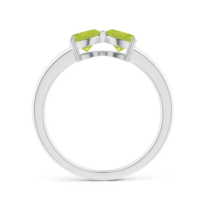 A - Peridot / 1 CT / 14 KT White Gold