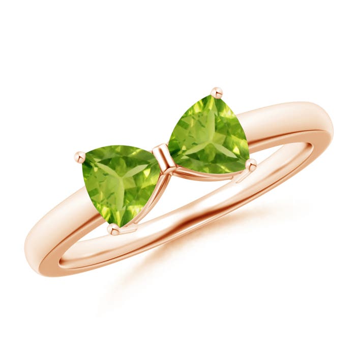 AAA - Peridot / 1 CT / 14 KT Rose Gold