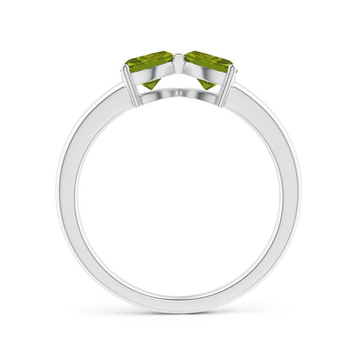 AAA - Peridot / 1 CT / 14 KT White Gold