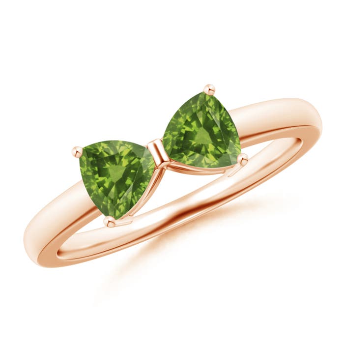 AAAA - Peridot / 1 CT / 14 KT Rose Gold