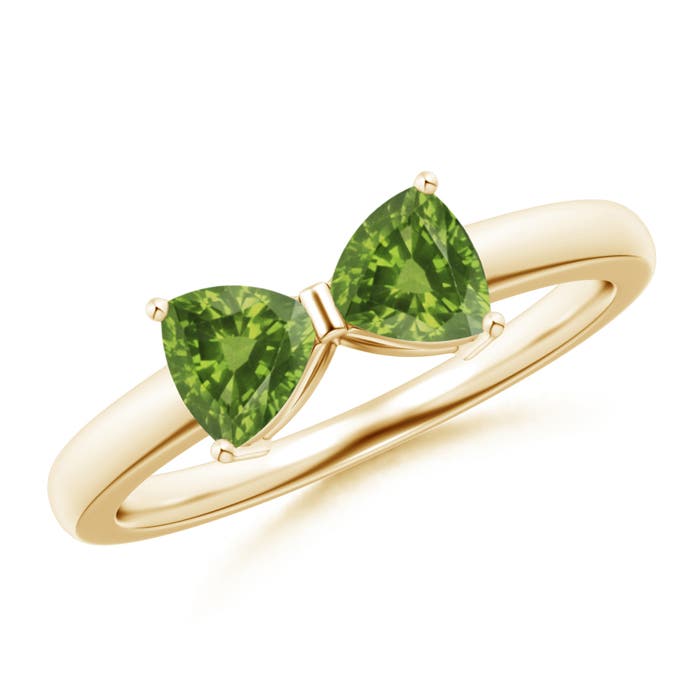 AAAA - Peridot / 1 CT / 14 KT Yellow Gold