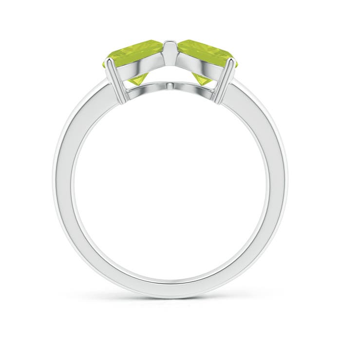 A - Peridot / 1.4 CT / 14 KT White Gold