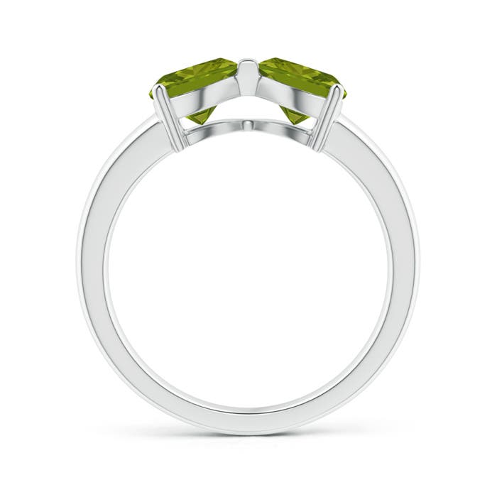 AAA - Peridot / 1.4 CT / 14 KT White Gold