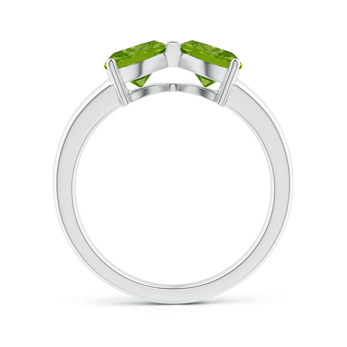 AAAA - Peridot / 1.4 CT / 14 KT White Gold