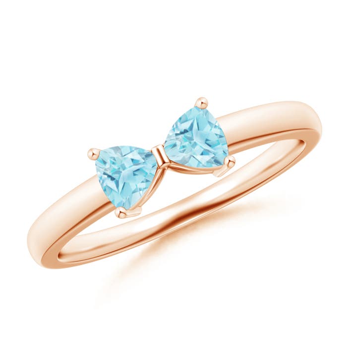 A - Swiss Blue Topaz / 0.58 CT / 14 KT Rose Gold