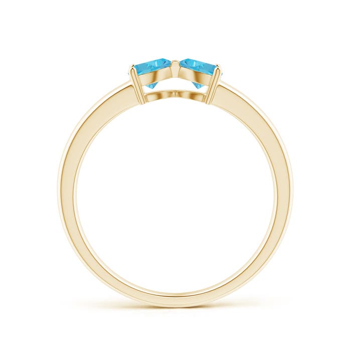 AA - Swiss Blue Topaz / 0.58 CT / 14 KT Yellow Gold