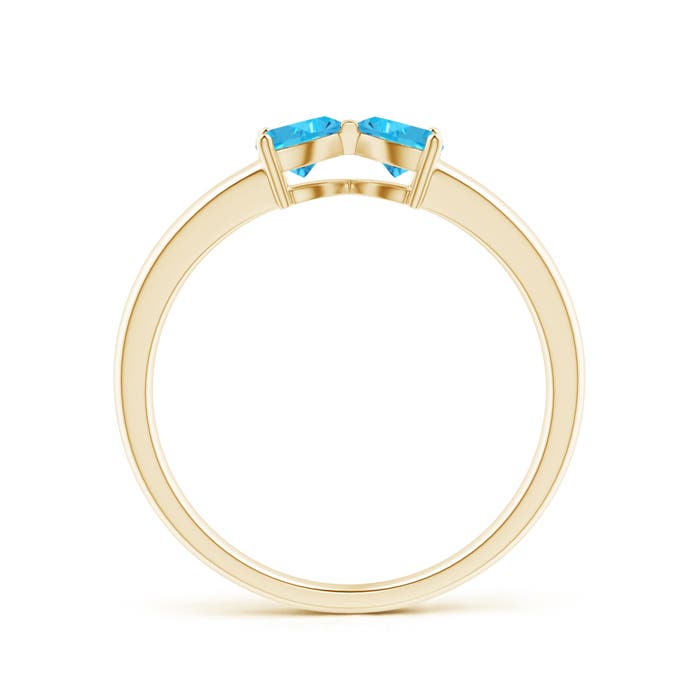 AAA - Swiss Blue Topaz / 0.58 CT / 14 KT Yellow Gold