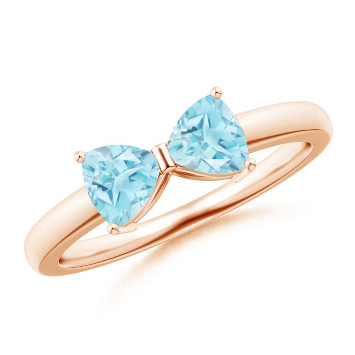 A - Swiss Blue Topaz / 1 CT / 14 KT Rose Gold