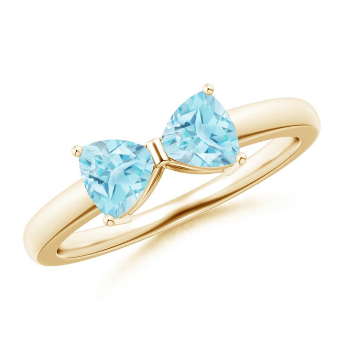 A - Swiss Blue Topaz / 1 CT / 14 KT Yellow Gold