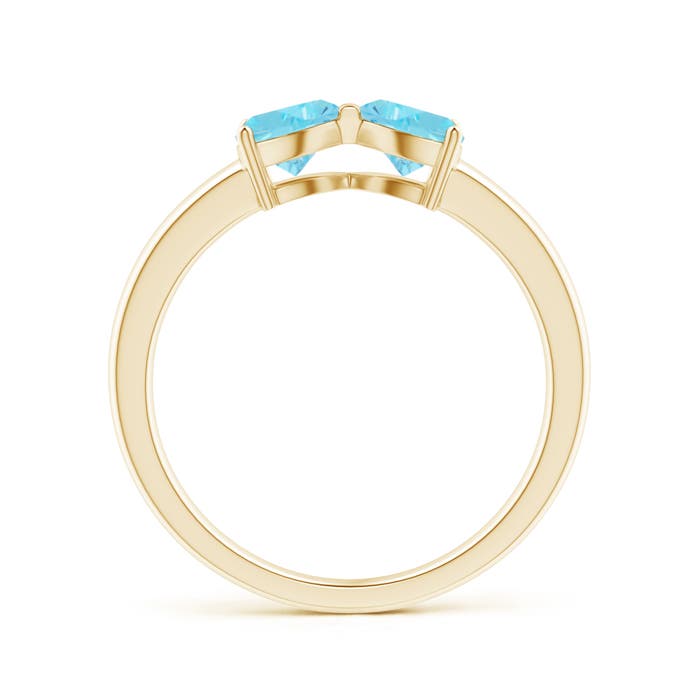 A - Swiss Blue Topaz / 1 CT / 14 KT Yellow Gold