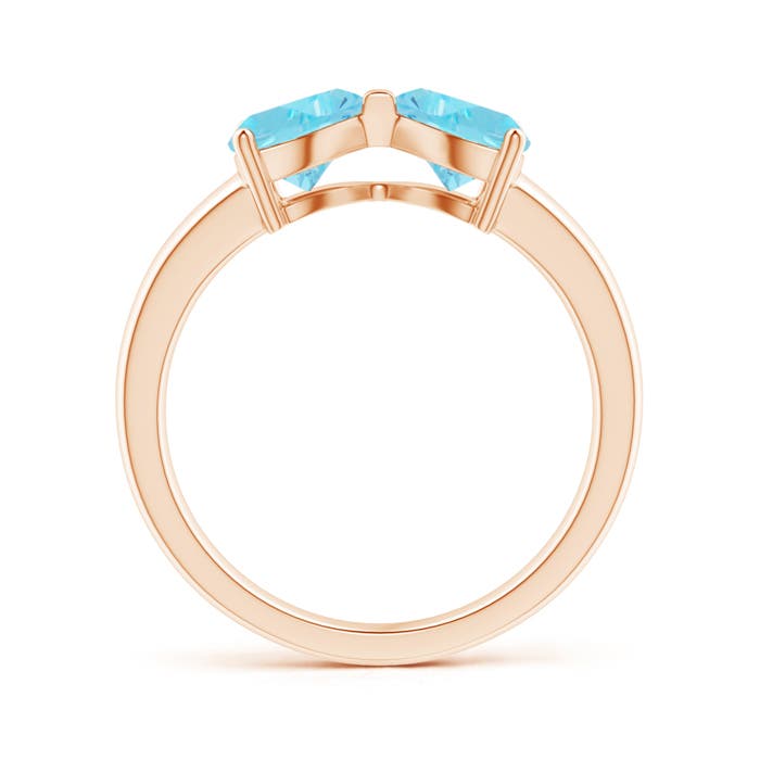 A - Swiss Blue Topaz / 1.8 CT / 14 KT Rose Gold