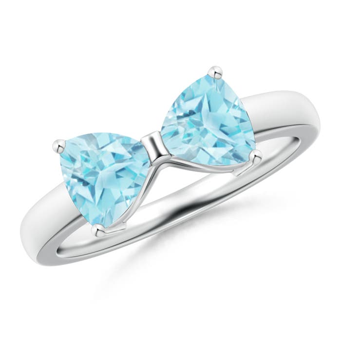 A - Swiss Blue Topaz / 1.8 CT / 14 KT White Gold