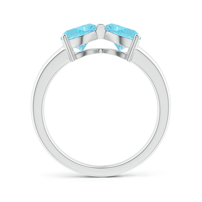 A - Swiss Blue Topaz / 1.8 CT / 14 KT White Gold